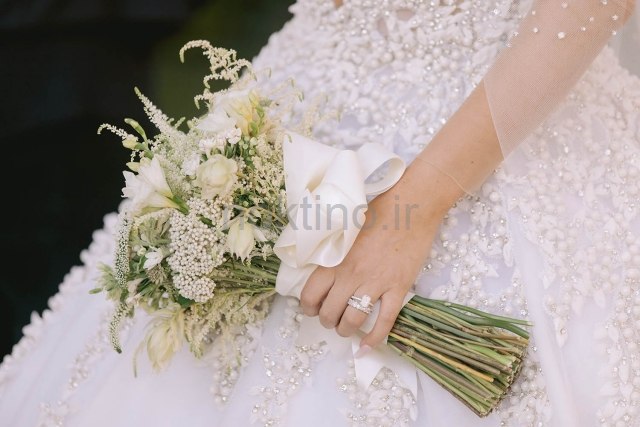 عکس خفن دسته گل عروس سفید