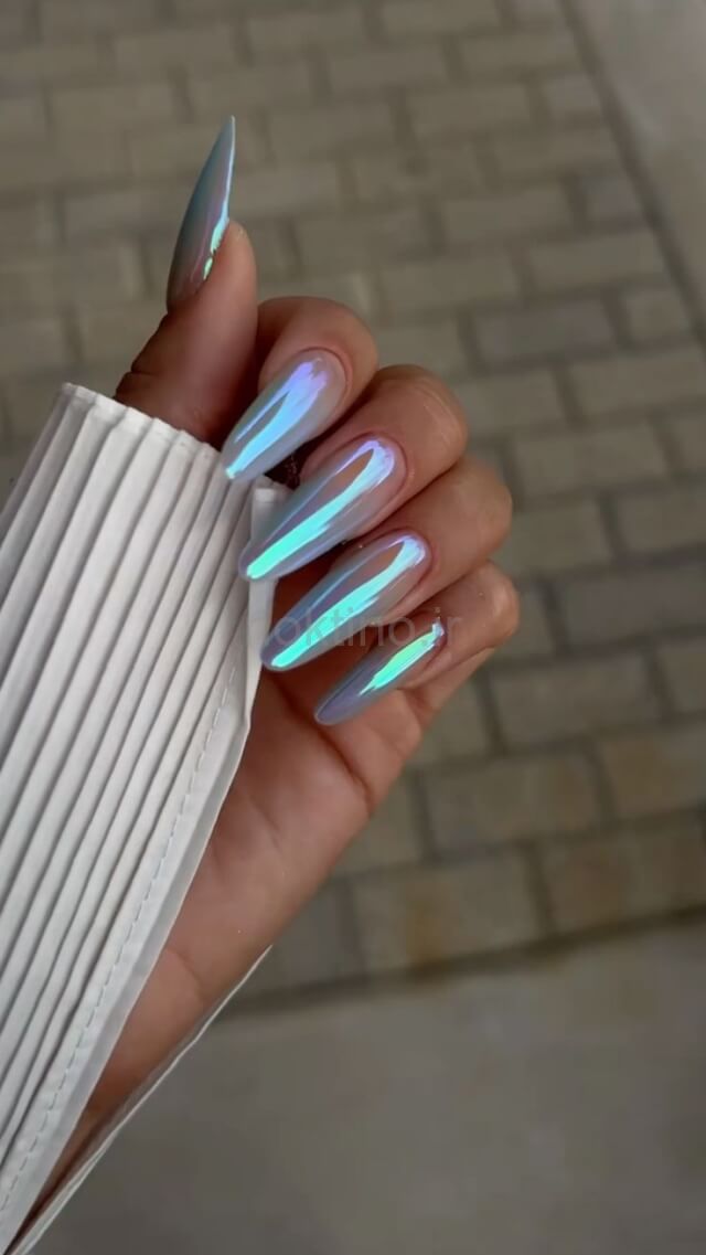 عکس خفن 75 مدل ناخن کروم کلیر