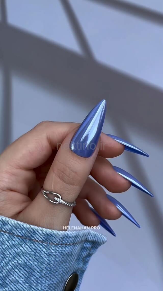 عکس خفن 75 مدل ناخن کروم کلیر