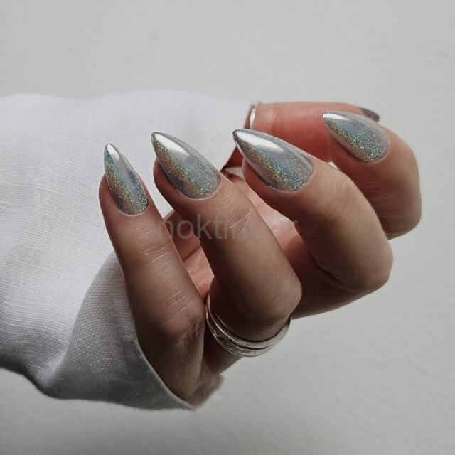 عکس خفن 75 مدل ناخن کروم کلیر