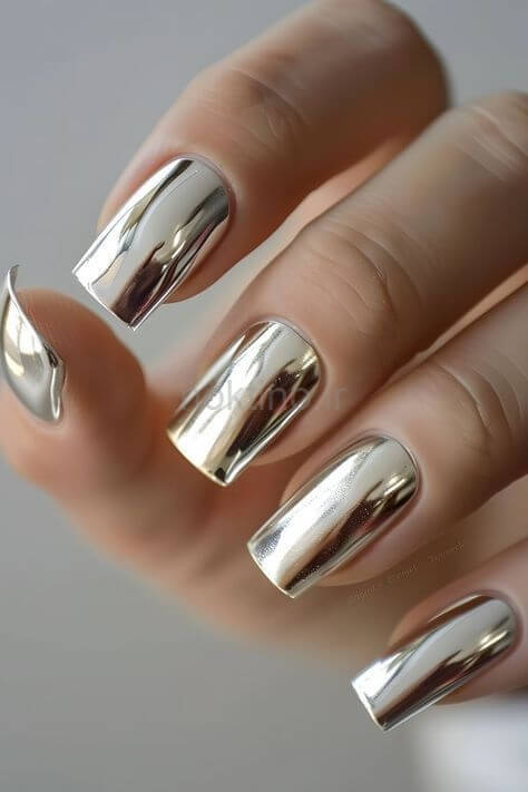 عکس خفن 75 مدل ناخن کروم کلیر